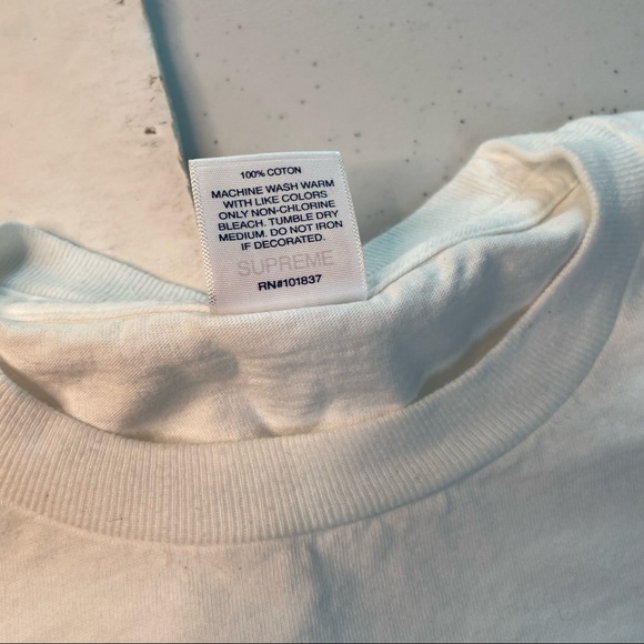 Supreme Keyboard White Color Small Size Cropped Top Tee Shirt - Picture 7 of 9